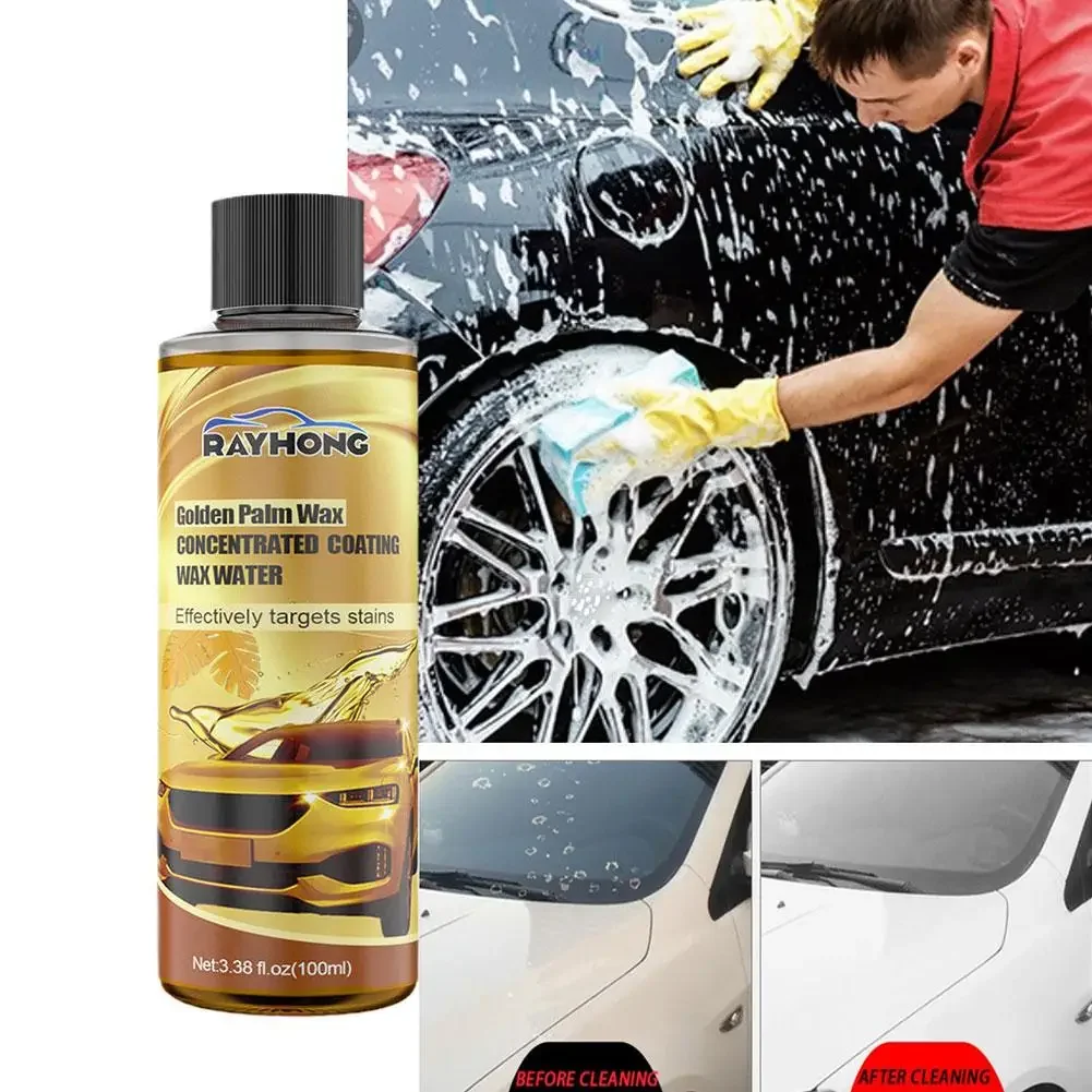 100ml Car Concentrated Coating Wax Water Strong Decontaminational Shampoo Care Cosmetics Active Foam Vehicle Car Wash B7R0