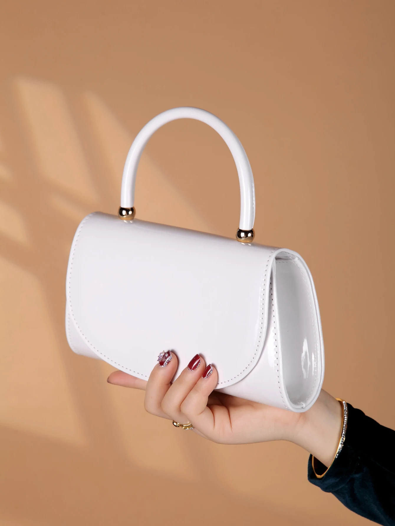 Fashion solid color mirrored h - Clutch Bag Evening review and price