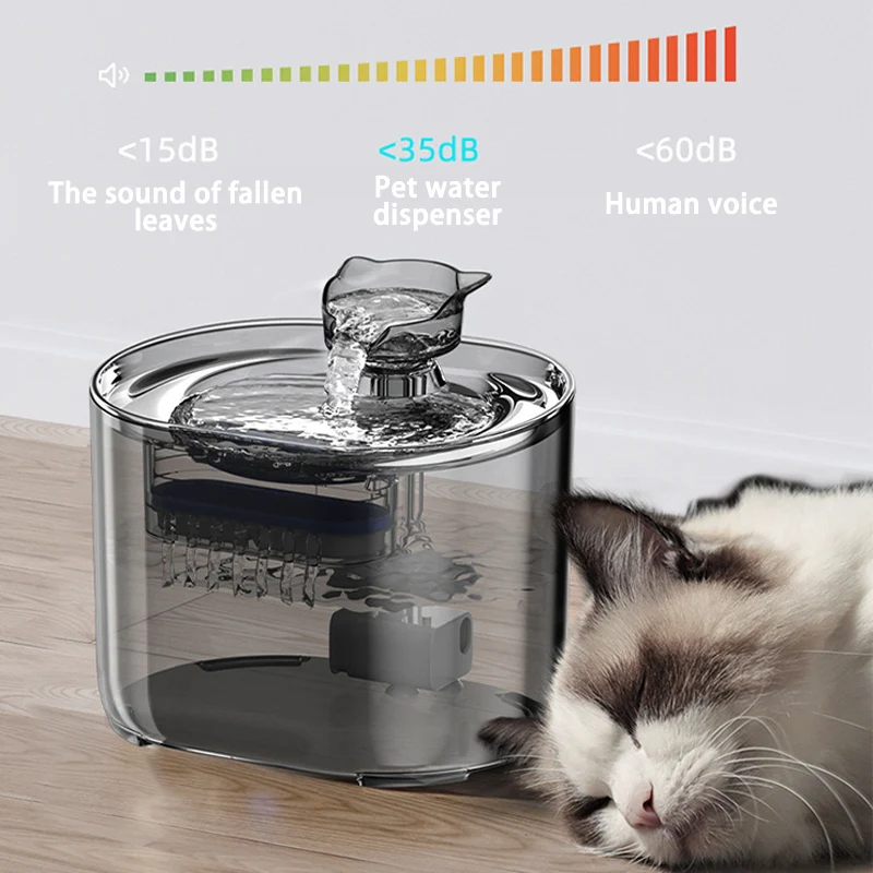 Cat Water Fountain Automatic Cats Dog Drinking Fountain with Recirculate Filters USB Electric Water Pump Pet cat Water Dispenser