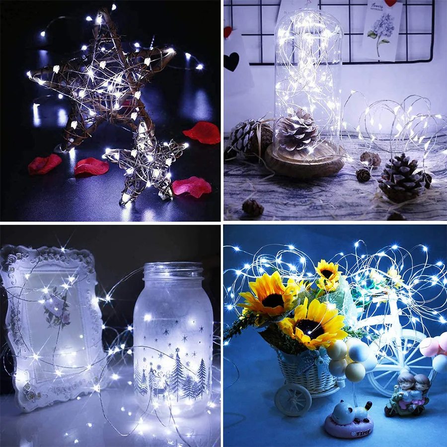 LED String Lights 1M-30M - USB/Battery Powered Copper Wire Fairy Lights for Wedding, Party, Christmas Decoration