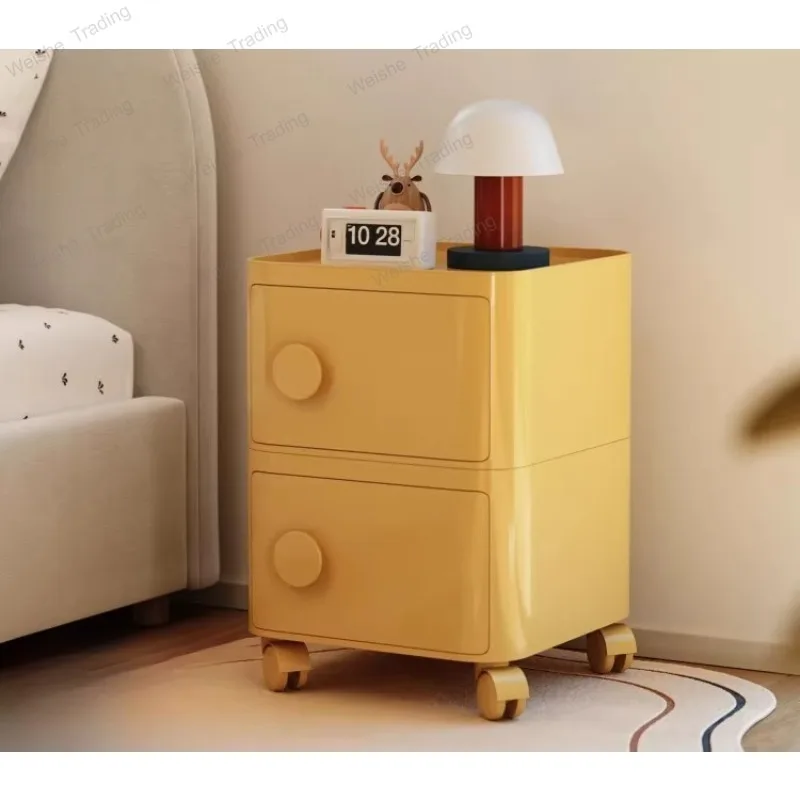 Square storage cabinet household living room mobile sofa side a few minimalist cabinets dopamine trolley rack