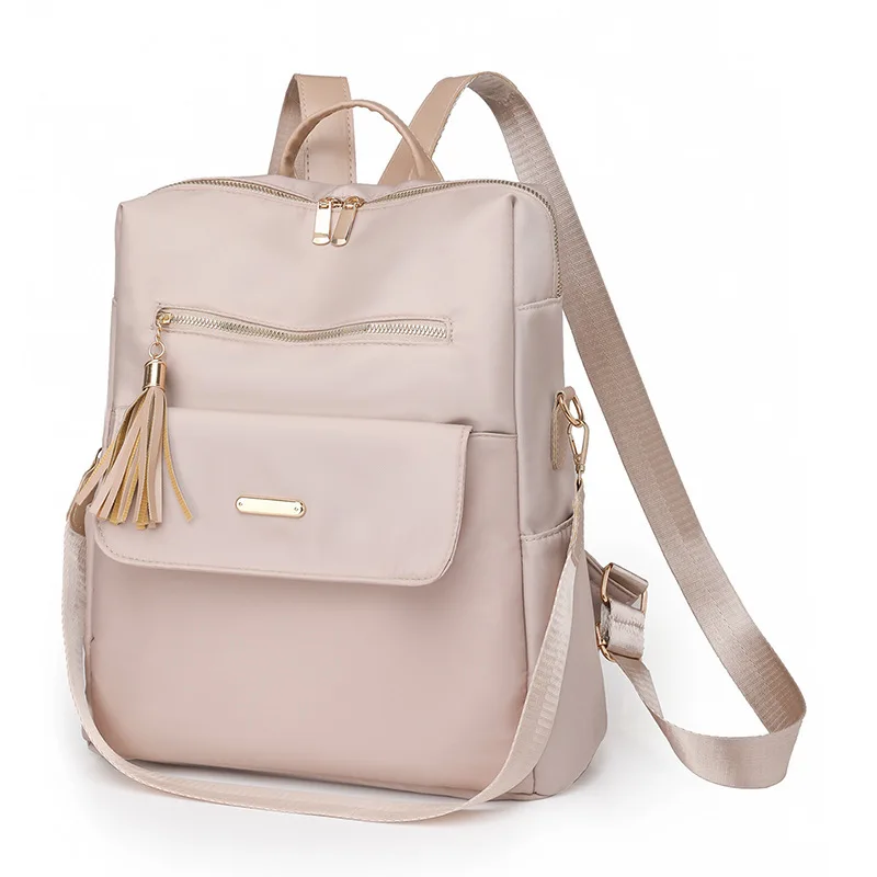 Fashion  Nylon Zipper Large Capacity Backpack Casual Versatile Sewing Thread Handbags High Quality Shoulder Bags