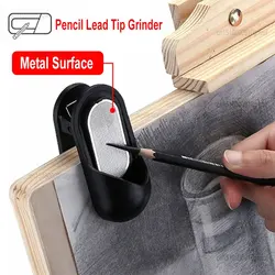 Art Sketch Pencil Graphite Charcoal Carbon Stick Rod Sharpener Pencil Lead Tip Grinder With Easel Clip For Drawing Paper Holder