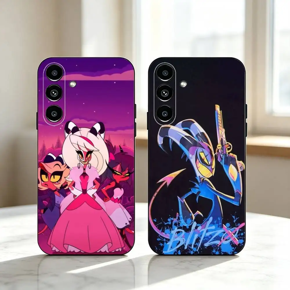 Helluva Boss Hazbin Hotel  Phone Case Black Silicone Soft For Samsung Galaxy A73,A72,A71,A70,A53,A52,A51 Gift