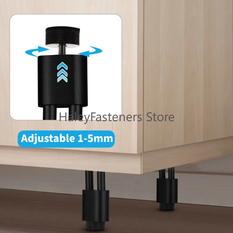 Pieds de Table en métal pour meubles, 8-20CM, montage sur matériel, canapé, chaise, TV, commode, armoire de salle de bain, pieds de remplacement or noir