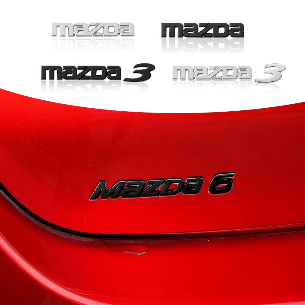 3D Car Styling Badge Car Trunk Sticker Decorative Decal for Mazda Axela Atenza CX-3 CX-5 CX-8 MS demio MPS 3 6 2 skyactiv AWD