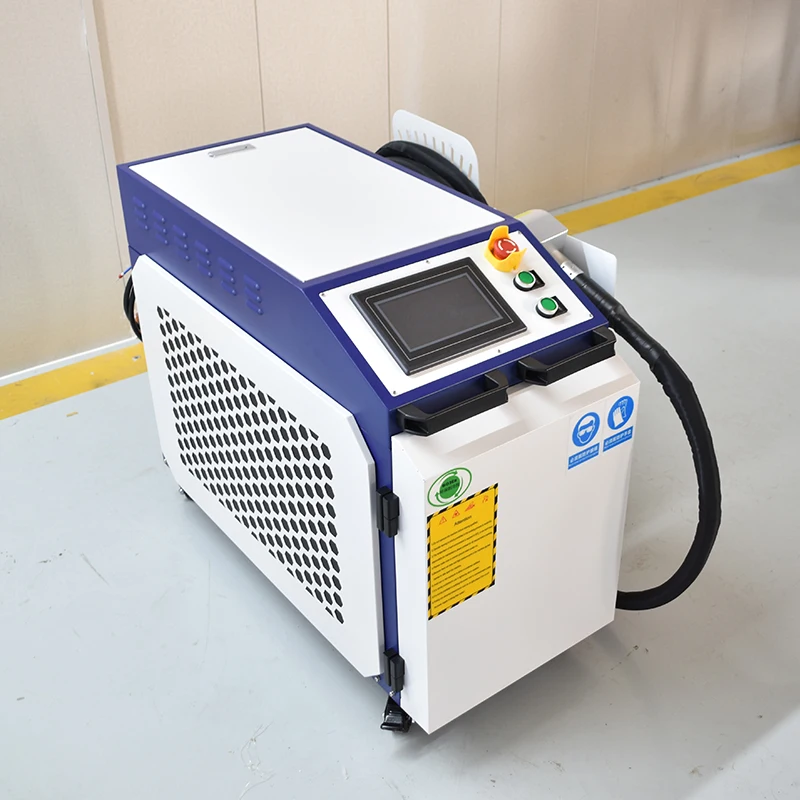 Preço baixo Máquina de limpeza a laser de pulso portátil, 300w 500w, pintura, remoção de ferrugem para metal, madeira, remoção de camada de oxidação