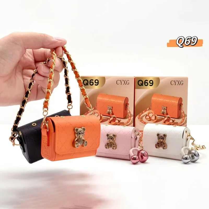 Lenovo New Bluetooth Headphones Creative Luxury Style Leather Bag Design OWS ClipOn High Fidelity Headphones