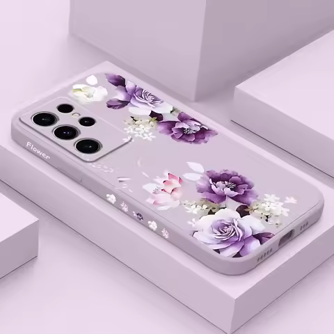 Beautiful Peony Phone Case For Samsung Galaxy S25FE S24 S23 S22 S21 S20 S10 S10E Ultra Plus FE Note 20 Ultra 10 Plus Cover