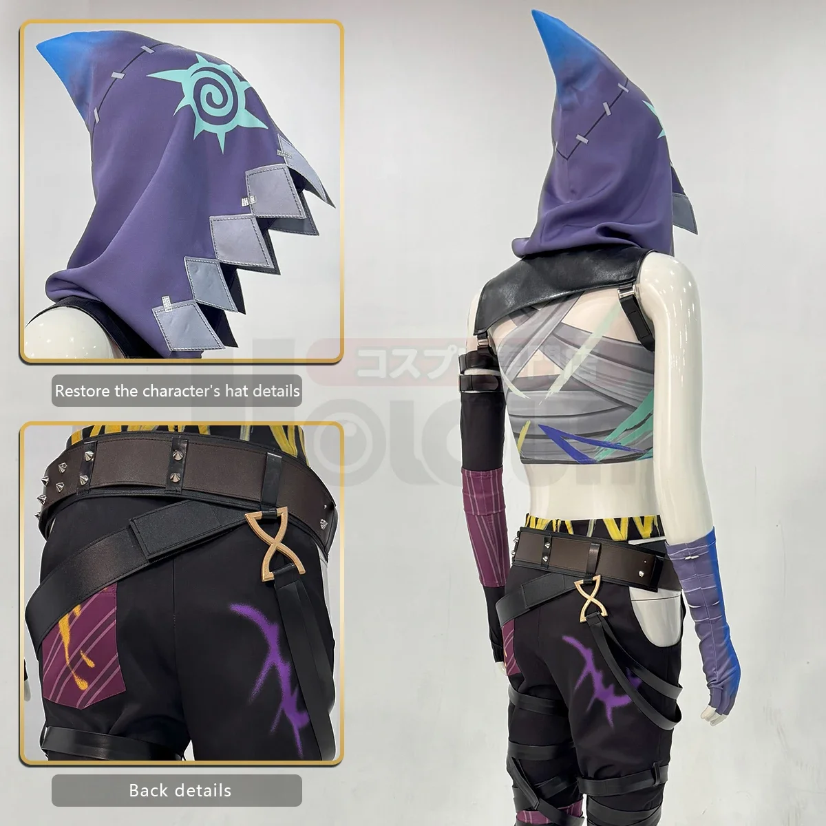 Cosplay  Game Jinx Cosplay Costume Wig Scrawl Vest Pants  Hat Outfit Halloween Christmas Gift Cos Convention