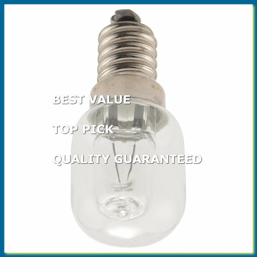 E14 High Temperature Bulb 500 Degrees 25W Halogen Bubble Oven Bulb E14 250V 25W Quartz Bulb