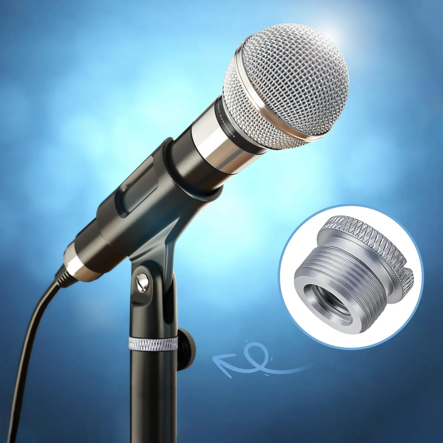 8-pack microfoonstandaardadapter, 5/8 vrouwelijk naar 3/8 mannelijk, 3/8 vrouwelijk naar 5/8 mannelijk, voor microfoonstandaard boomarm camerastatief A002