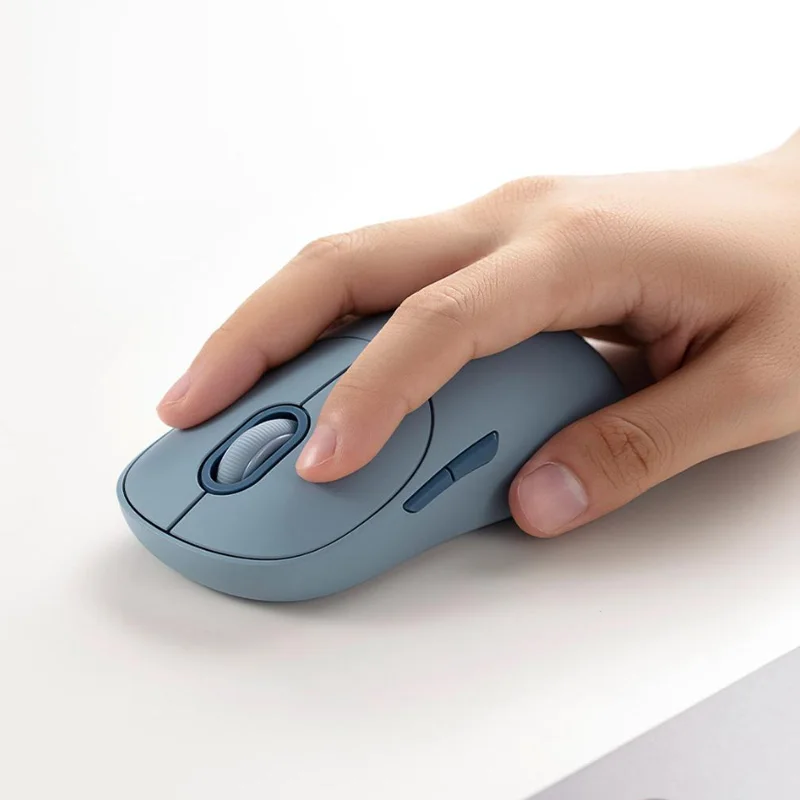 Xiaomi Wireless Mouse 3 Color Version Bluetooth Dual Mode 2.4GHz 1200DPI Ergonomic Optical Laptop Computer Soft-tone keying Game