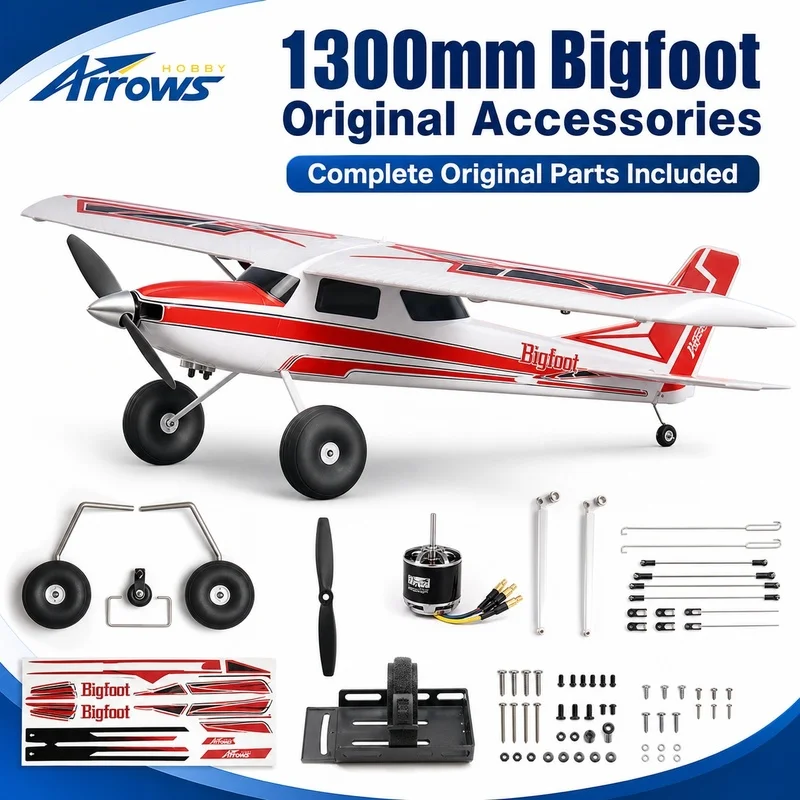 Arrows Hobby Rc Plane Vertical Tail Replacement Spare Part For 1300Mm Bigfoot Fixed Wing Trainer Rc Airplane Hobby Enthusiasts