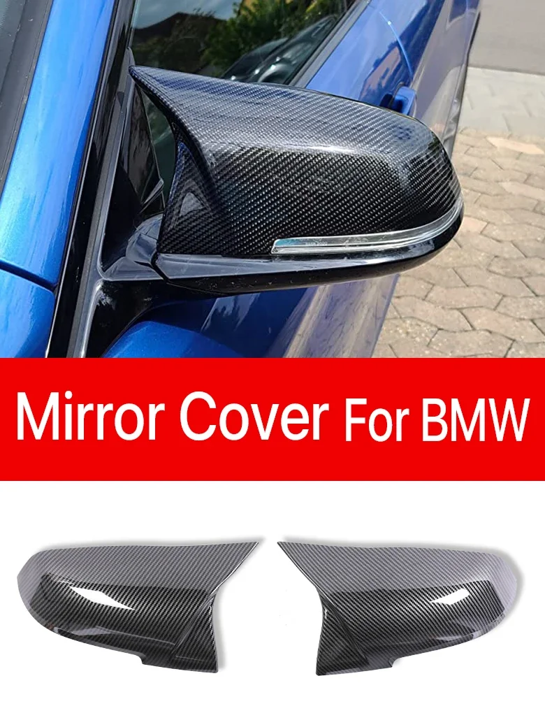 

New! Rearview M3 Real Carbon Fiber Side Wing Mirror Covers Caps For BMW 1 2 3 4 X1 M2 i3 Series F20 F21 F22 F23 F30 F32 F36 E84