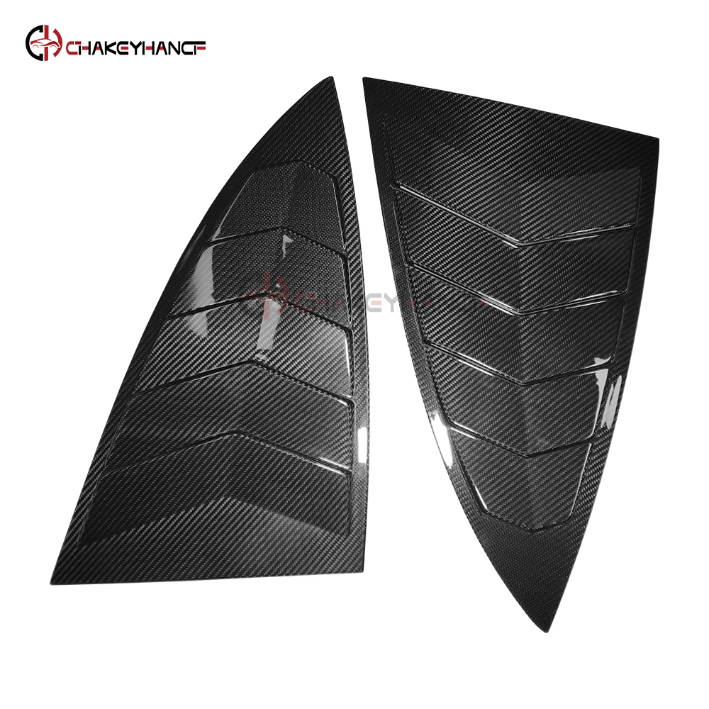 

Real Carbon Fiber Rear Side Triangle Window Louvers Cover Trim Exterior Accessories for Benz AMG GT GTR GTS C190 R190 2015-2023