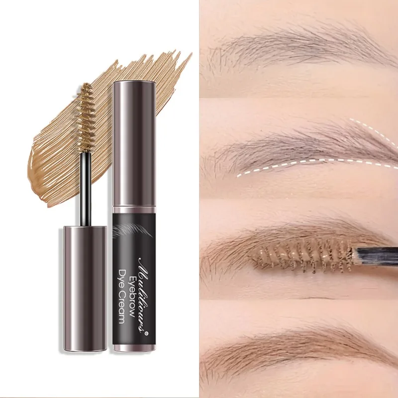 Muliliours Four-Color Eyebrow Dye Cream Light Feather Natural Eyebrow Pencil Provides Natural and Three-Dimensional Coloring