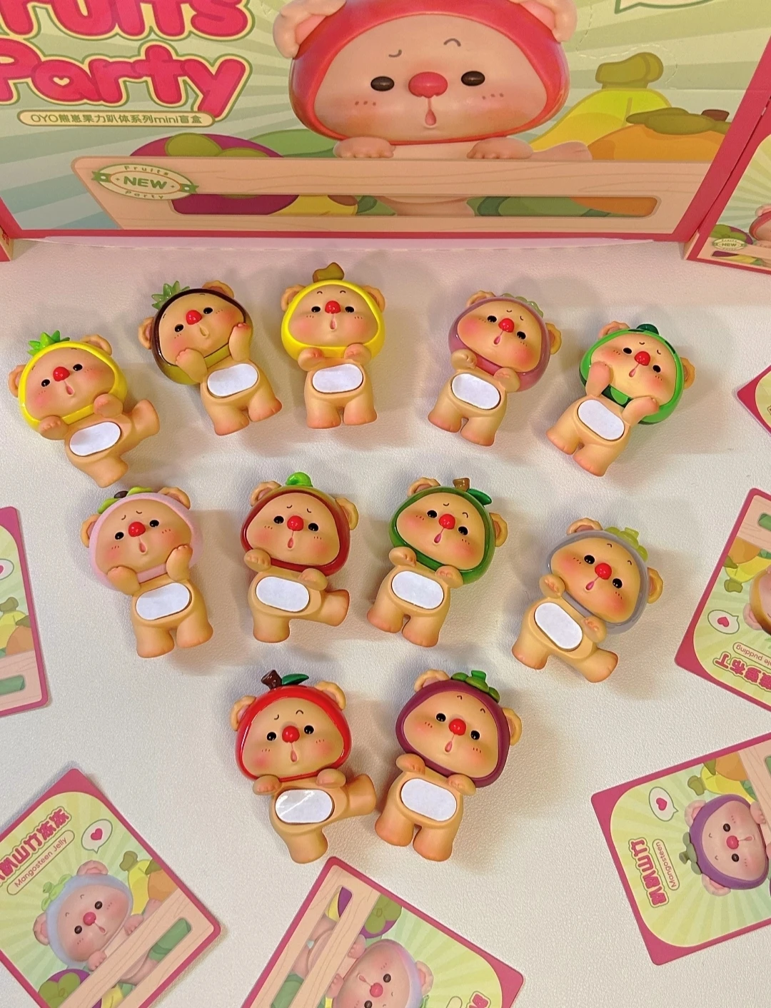 

Oyo Bear Cub Fruit Power Hipper Series Mini Blind Box Authentic New Cute Cartoon Trendy Play Ornament Mystery Box Gift