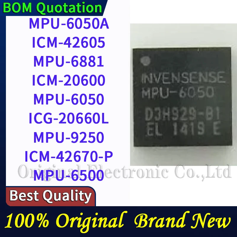 MPU-6050A ICM-42605 MPU-6881 ICM-20600 MPU-6050 ICG-20660L MPU-9250 ICM-42670-P MPU-6500 Laptop repair parts