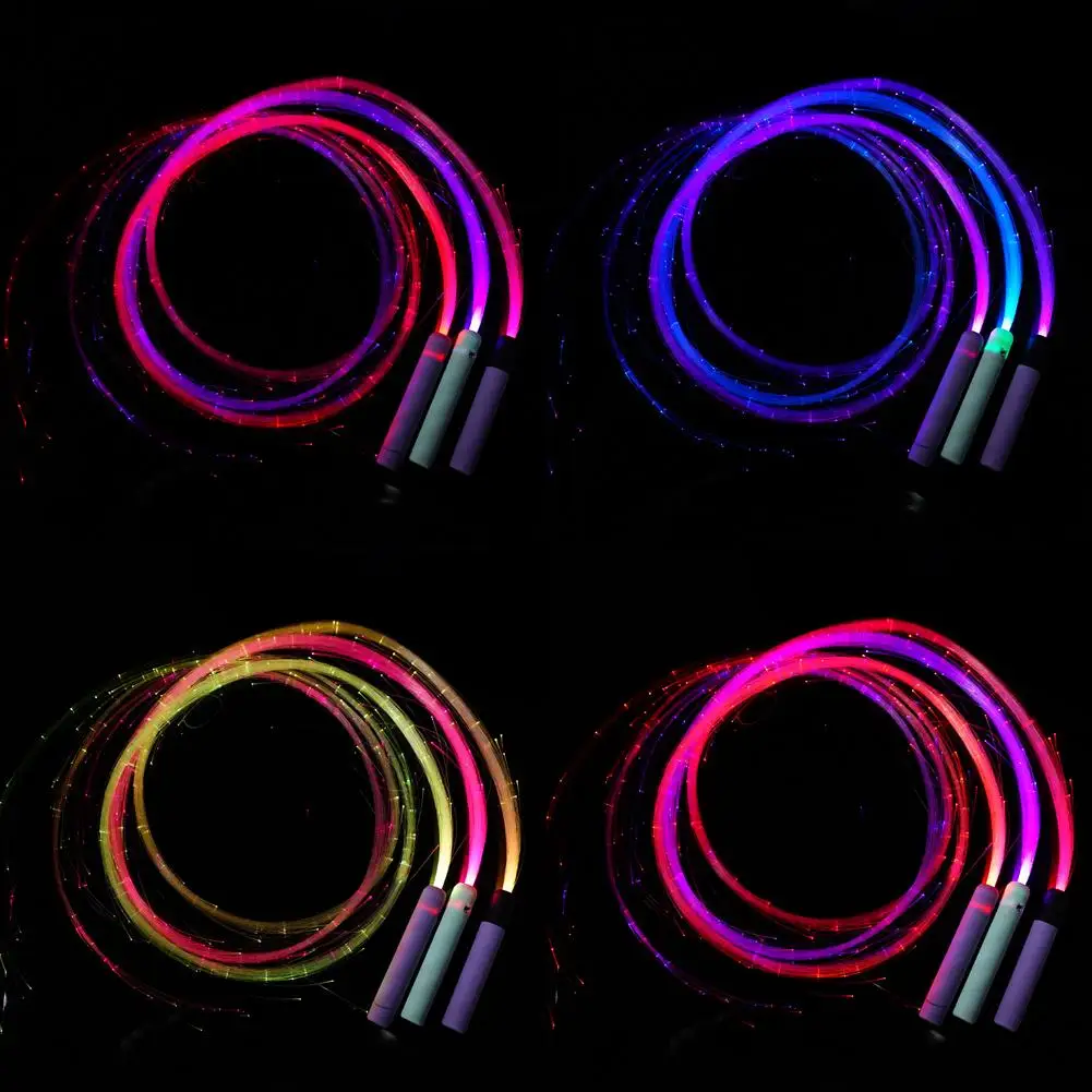 LED-Glasfaser-Peitsche für Raves, 5,6 Fuß 360° ° Schwenkbarer Pixel Whip Dance Space Whip (7 Farben 4 Modi) für LED-Lichtshows und EDM-Tanzfestivals – Detail 10