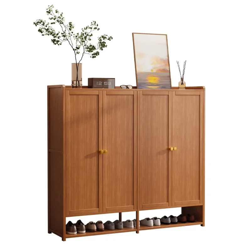 

Nordic Multi-layer shoe rack entrance door dustproof shoe cabinet household living room simple locker door ornament display