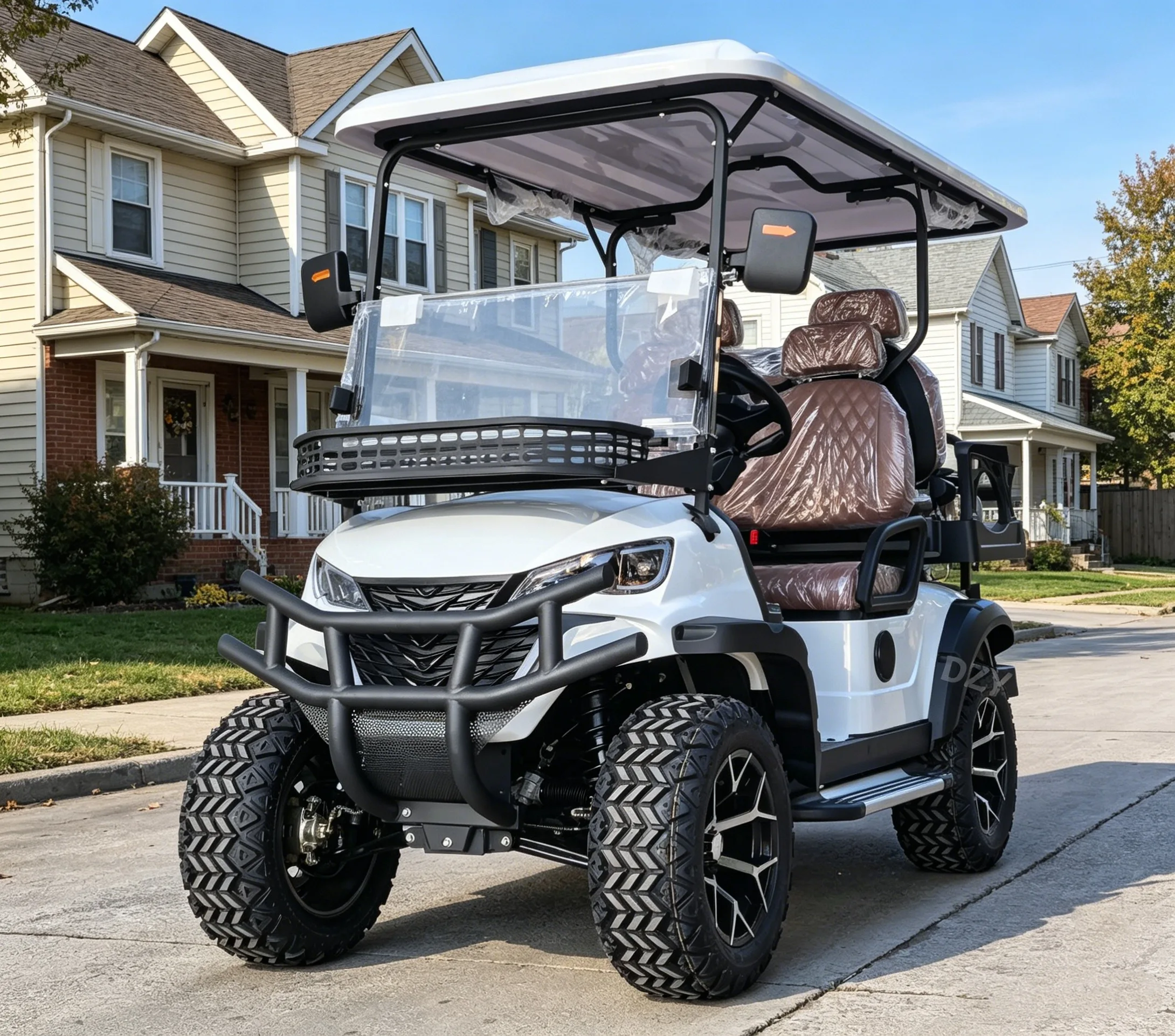 Factory customizes 2/4/6/8-seater electric golf carts, solar-powered push carts, and golf course-specific vehicles.golf buggy