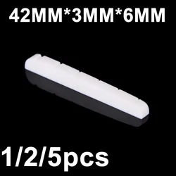 High Quality Guitar Bridge Nut Saddle 42mm Ox Bone Nut For Fender Stratocaster Bridge Nut Electric Guitar Parts & Accessories