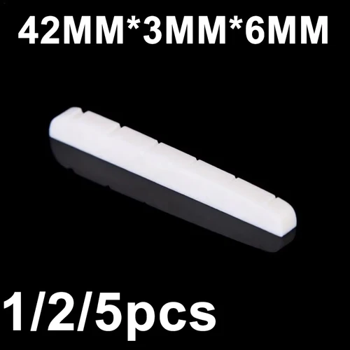 Imagen 1 del producto Tuerca de puente de guitarra de alta calidad, sillín de 42mm, tuerca de hueso de buey para Fender Stratocaster, tuerca de puente, piezas y accesorios de guitarra eléctrica