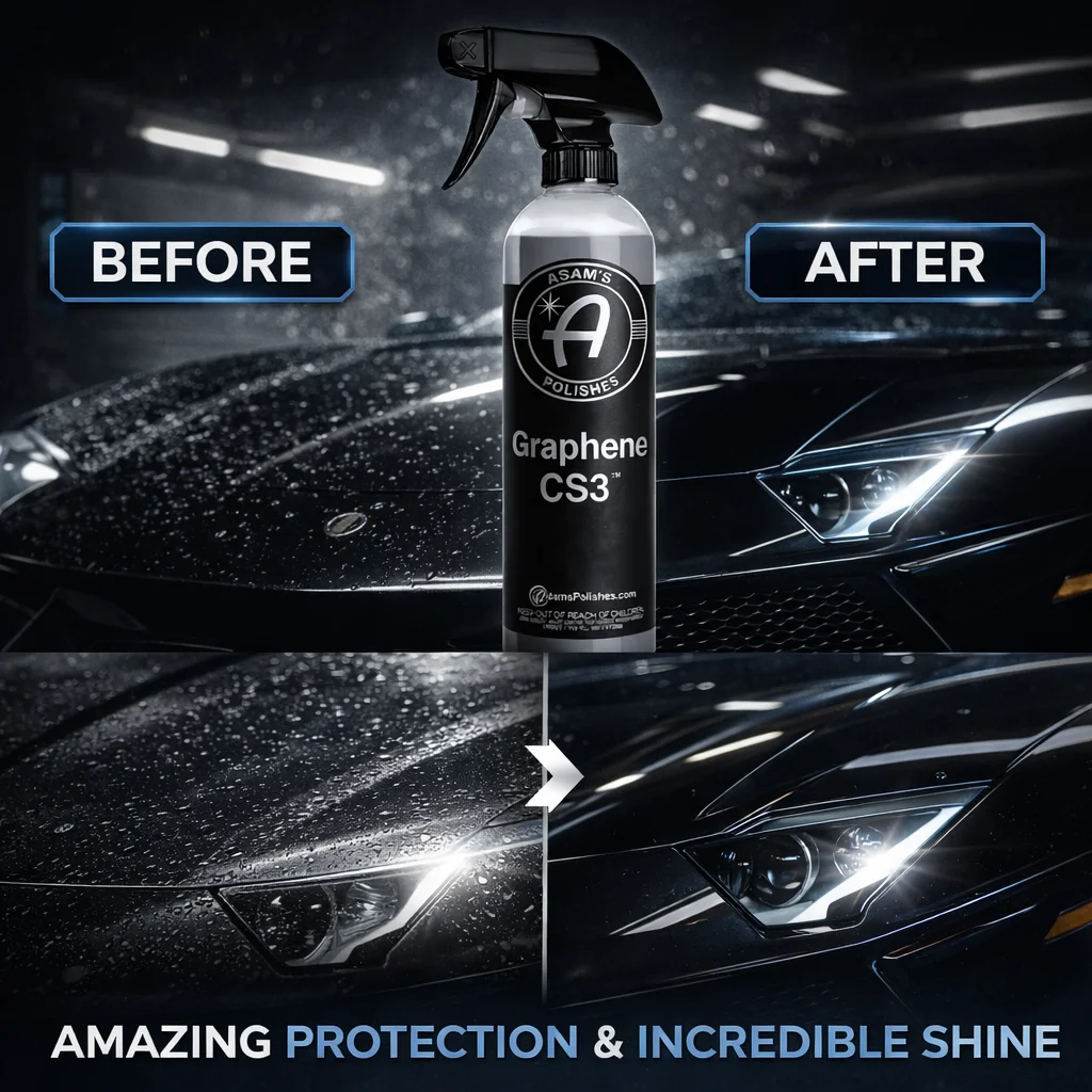 Graphene CS3 Spray Coating 16 Oz – Advanced Graphene Detail Spray, High Gloss Hydrophobic Protection for Car Paint, Quick Shine