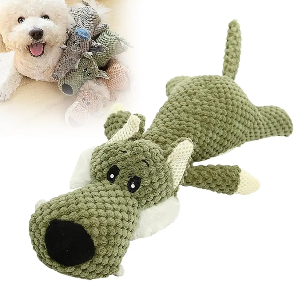 Dog Plush Toys for Aggressive Chewers 2024 New Dog Toys Indestructible Dog Squeaky Toys Dog Puppy Chew Toys Durable Chew Toys Do