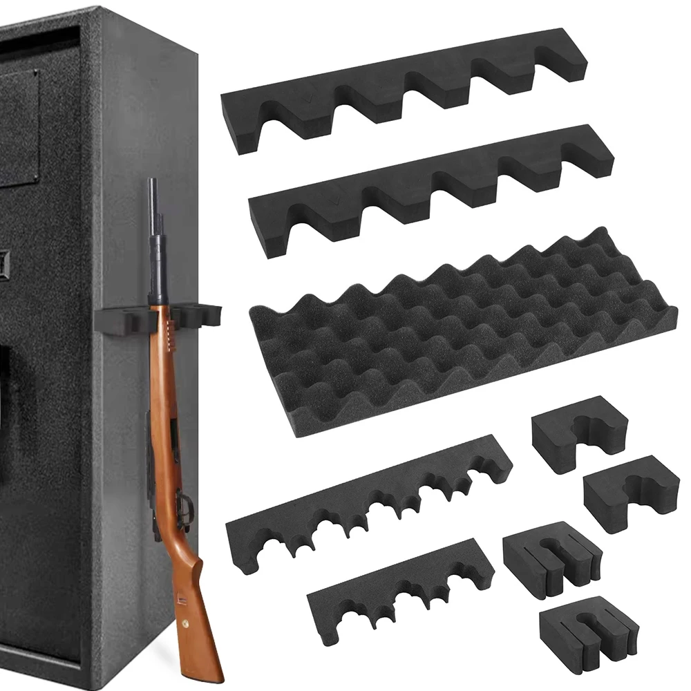 Foam Gun Rack with Base Rifle Rack Shotguns Wall Mount Gun Holder Rifle Holder Gun Safe Accessory Gun Cabinet Storage Airsoft