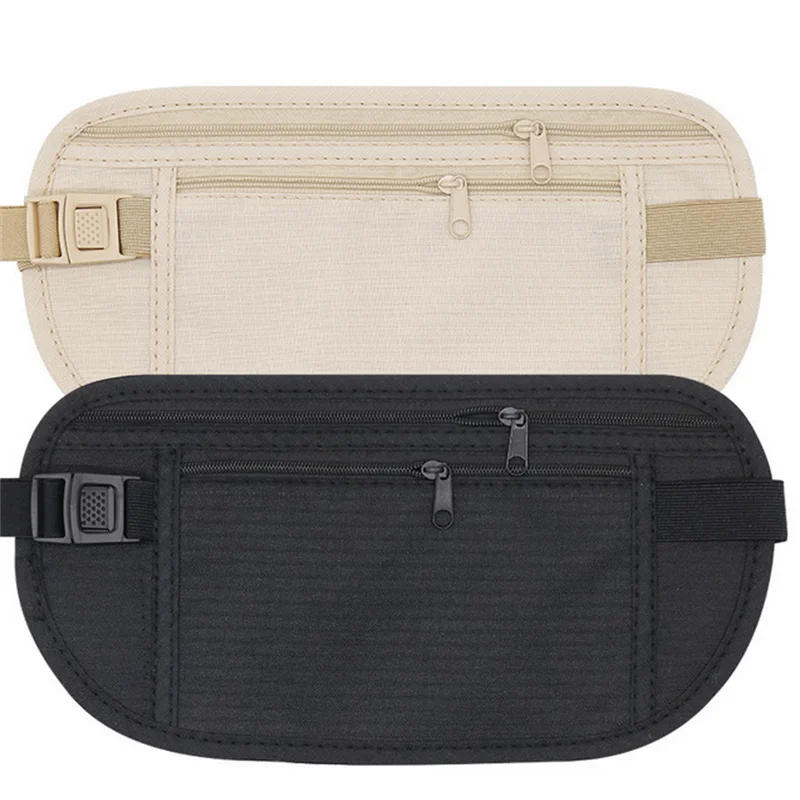 Invisible Travel Chest Pack Money Waist Bag - Hidden Security Wallet for Passport & Valuables - Discreet Belt Bag Pouch