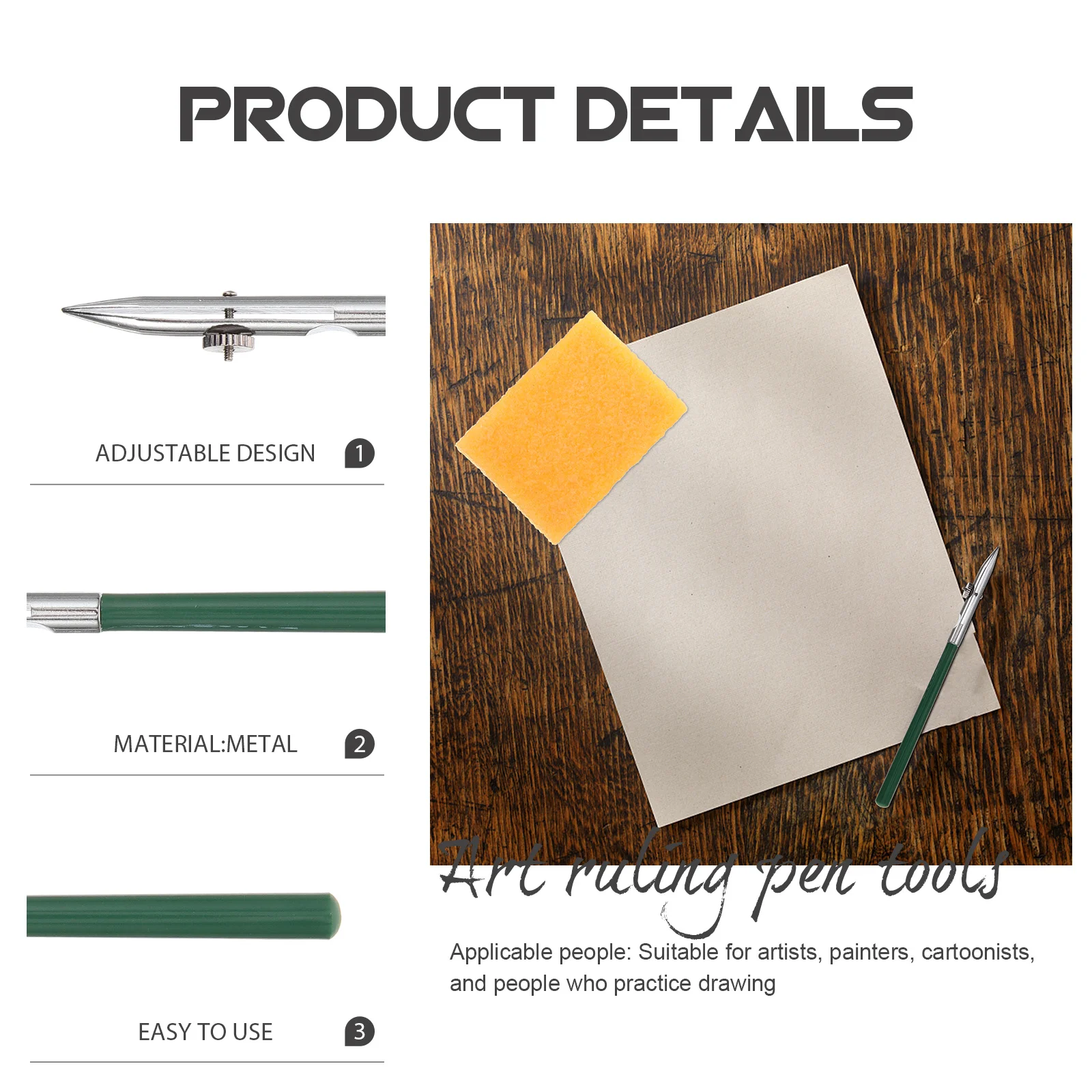 مجموعة واحدة من أدوات رسم الخط القابلة للتعديل للفنانين وأقلام الرسم الفنية والخط والقرطاسية الفنية #2