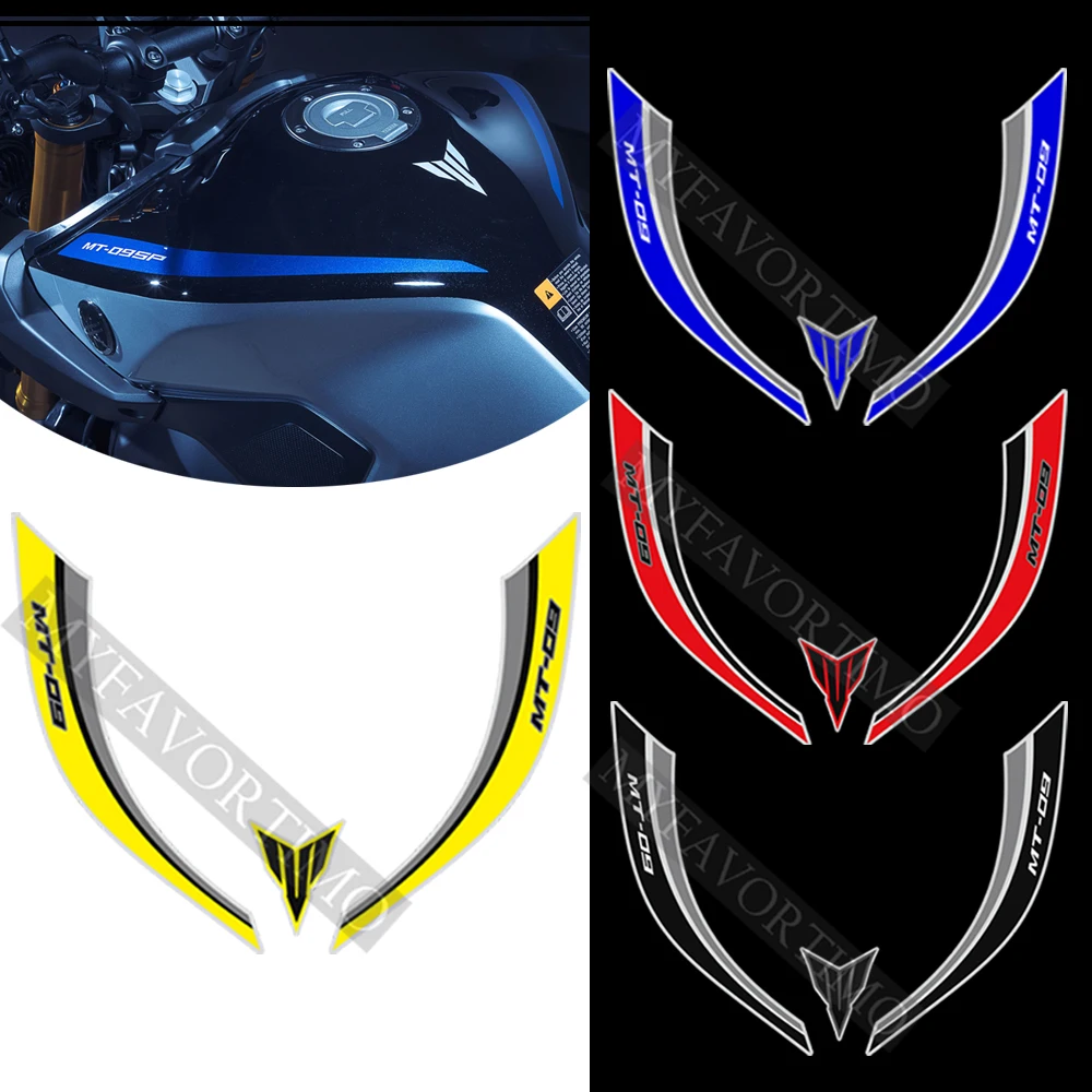 

Motorcycle PVC Stickers Knee Decal Fender Windshield Tank Pad Protector For Yamaha MT09 MT 09 FZ SP Fairing