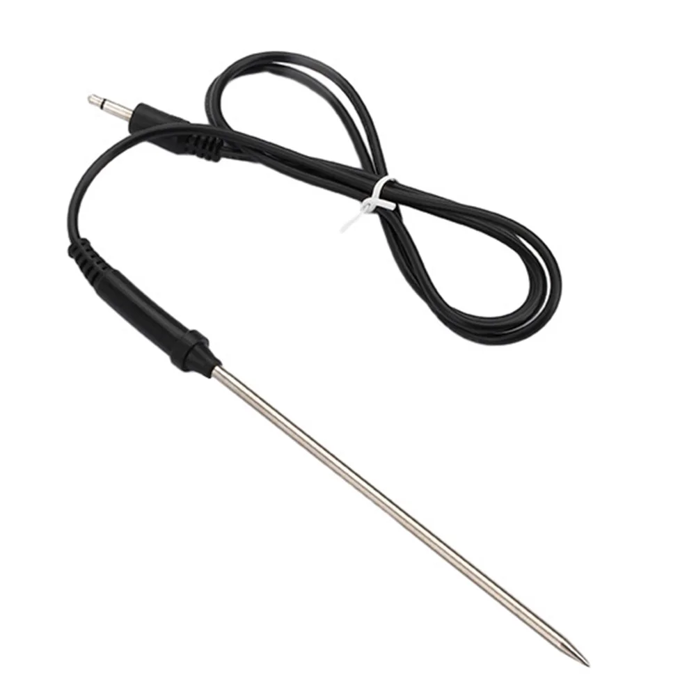 Food Meat Thermometer Probe Replacement Waterproof Temperature Probe Cooking Thermometer Probe Sensor Stainless Steel