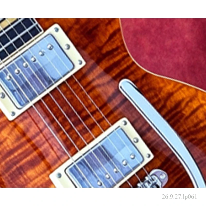 lp electric guitar, high grade 5 lines pickups, 500k pots Bone nut mahognay body
