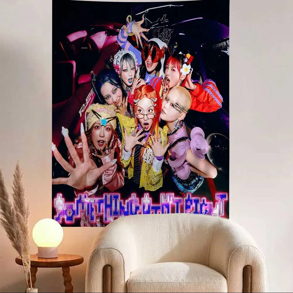 Kpop X-Xg جديد Dna مطبوعة نسيج حائط كبير رخيصة الهبي الجدار الشنق البوهيمي جدار المفروشات ماندالا ديكور المنزل