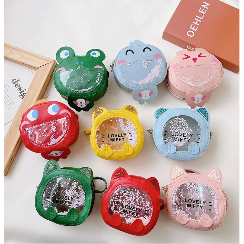 

Lovely PU Coin Bag Useful PU Child Messenger Bag Cartoon Shoulder Bag