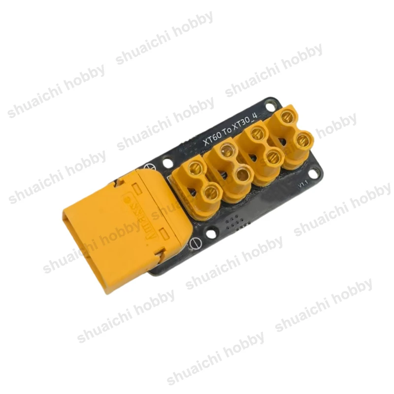 1 قطعة 60A XT60 إلى XT30 4-قناة توزيع الطاقة مجلس كبير الحالي XT30 ميناء الفاصل PDB وحدة ل RC الطائرة بدون طيار/سيارة/روبوت/قارب #5