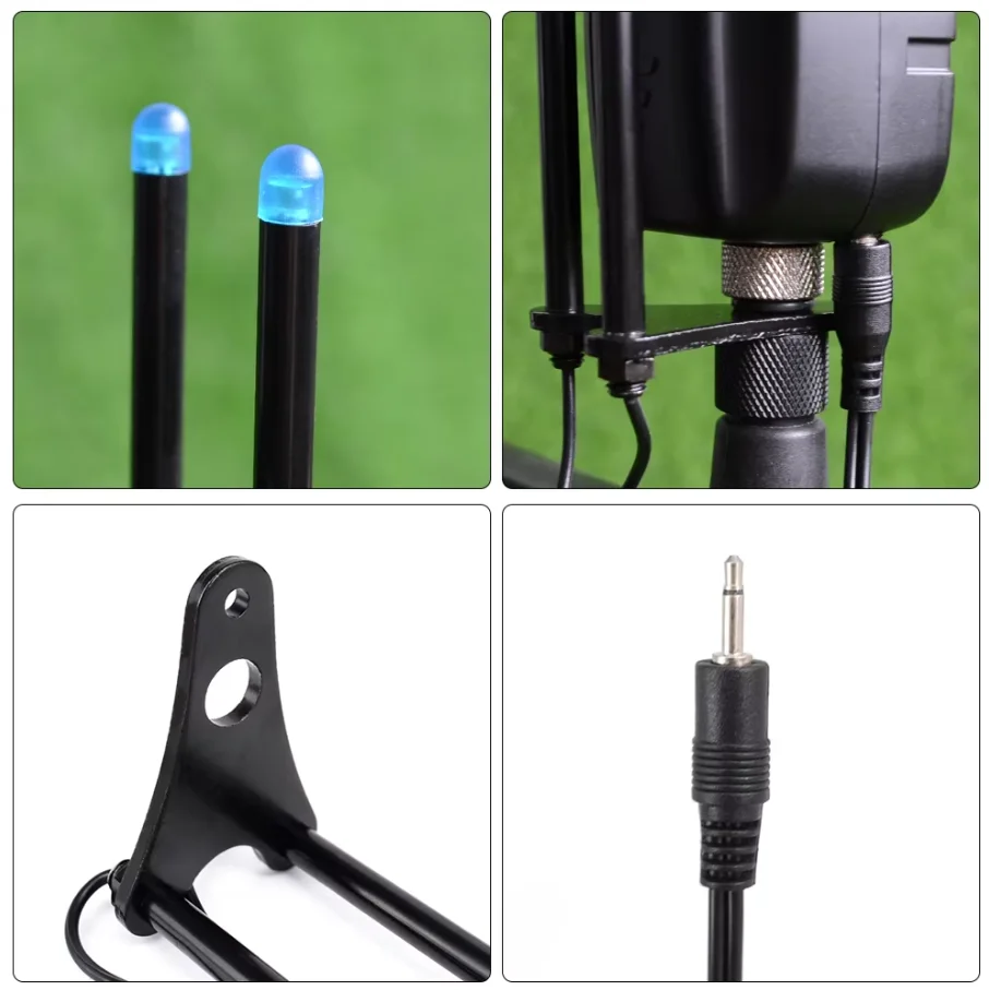 Hirisi Carp Fishing Snag Ear Bar for Bite Alarms 4Color LED Light Indicator Quick Installation Carp Angling Bite Alarm Accessory - view 5