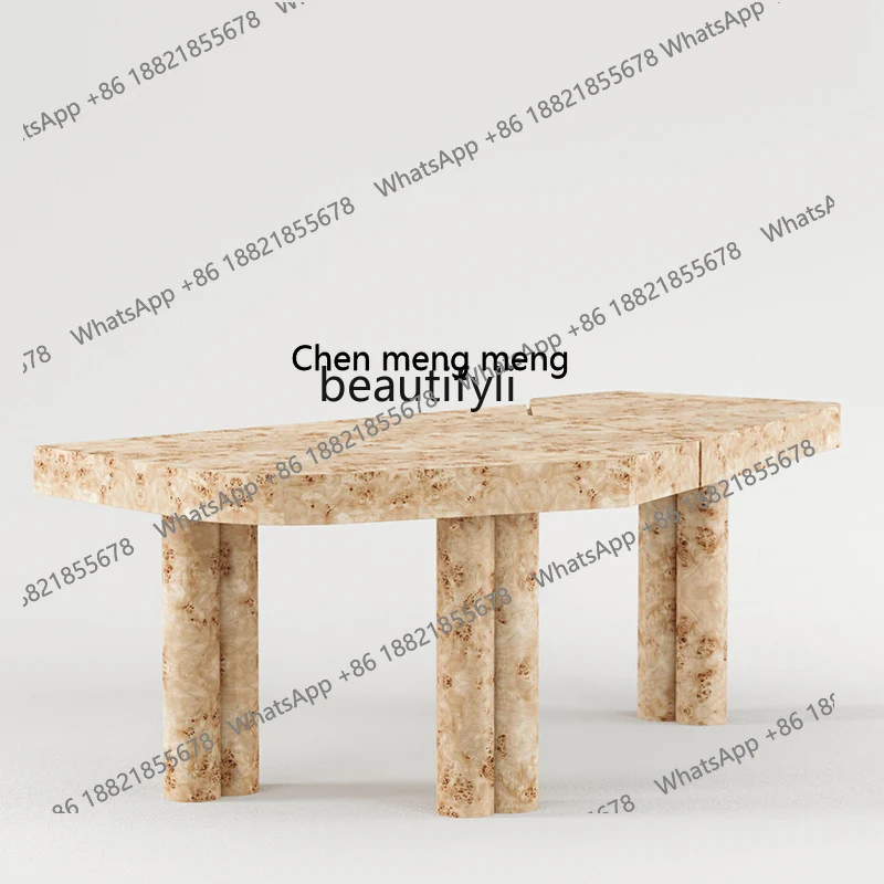 

Nordic Style Solid Wood Desk Light Luxury and Simplicity Workbench Creative Writing Desk