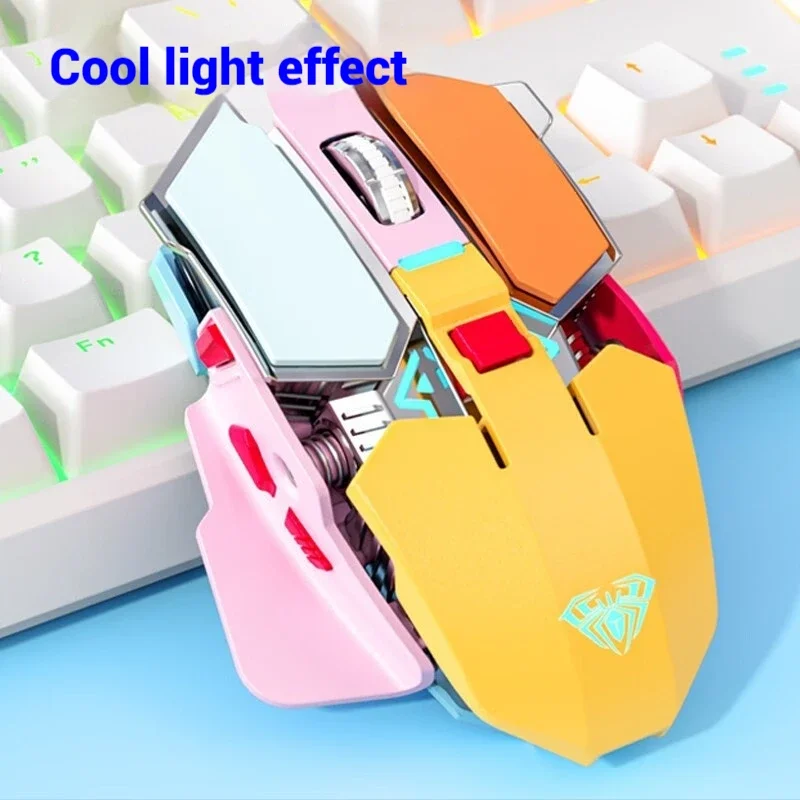 Mouse da gioco wireless Sc300 Molti pulsanti Mouse e-sport Blocco colore 3200 dpi Notebook Desktop Office Home Regali di gioco dedicati