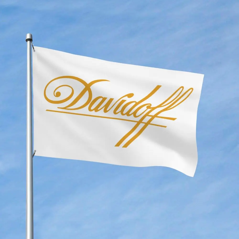 NEW Davidoff Double Sided Banner Breeze Flag Garden Flag Decorative Flag Party Banner 3x5FT (90x150cm)