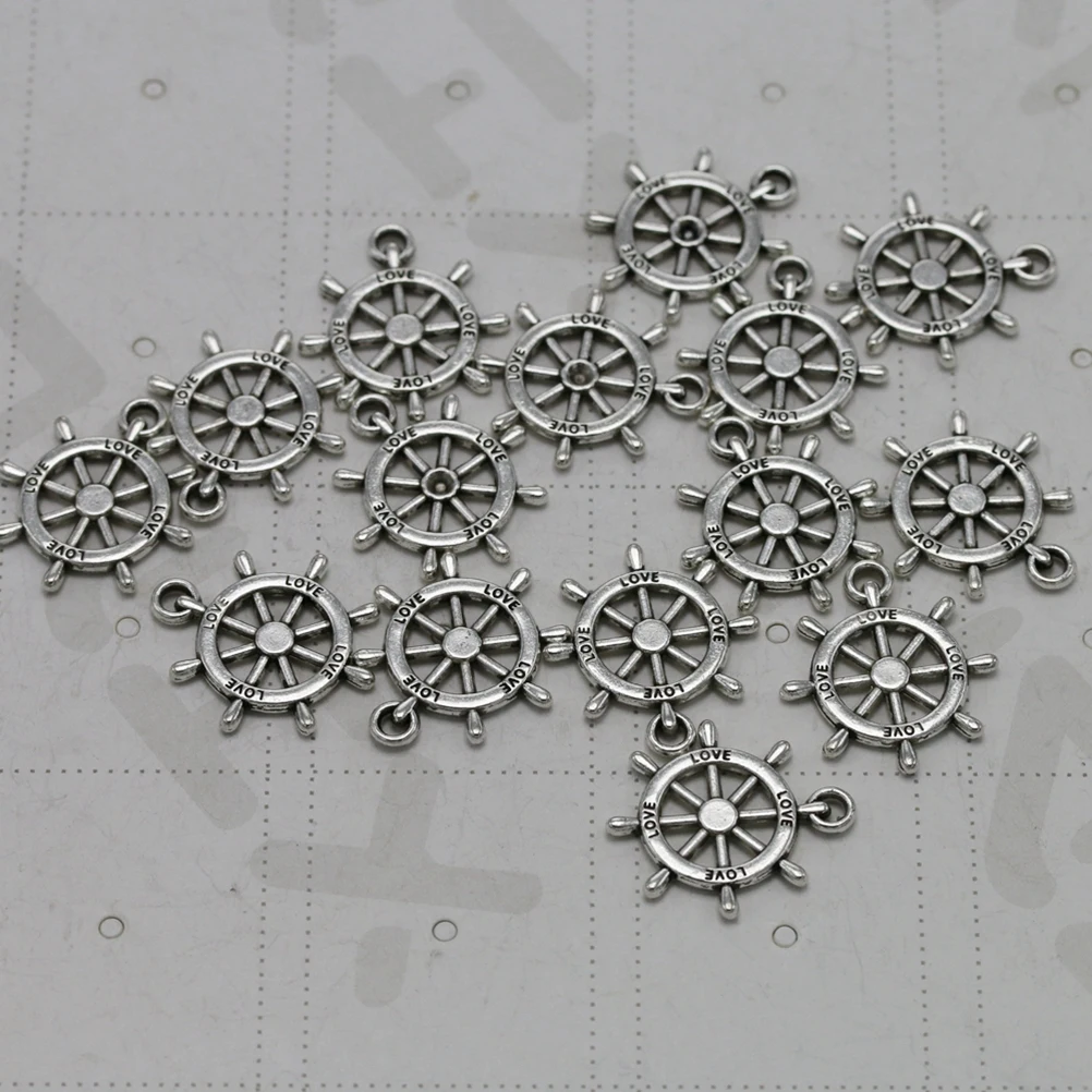 

50Pcs Alloy Boat Anchor Pendants Charms DIY Necklace Bracelet Jewelry Making Accessories Silver Alloy Pendant Charm
