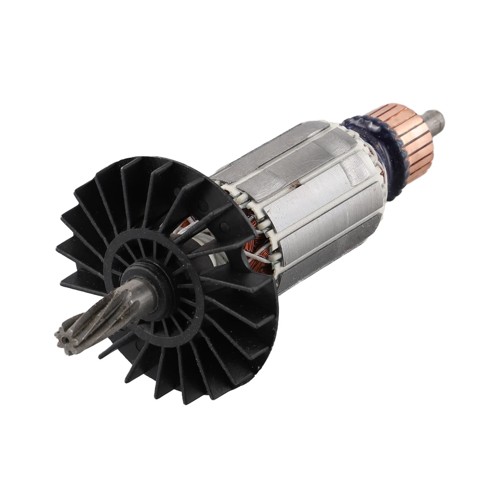 

Black Silver Armature Rotor Electric Hammer Part Black Silver Color Copper Wire Material Easy Installation Heavy Duty
