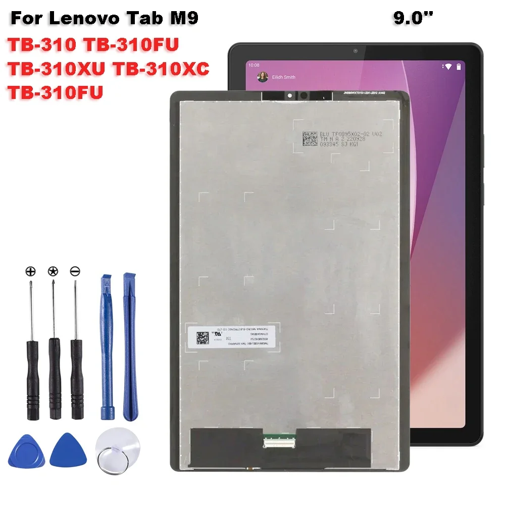 AAA+ 9'' For Lenovo Tab M9 TB-310FU TB-310XU TB310XC TB310FU Touch Screen Digitizer Display Assembly Replacement Parts LCD