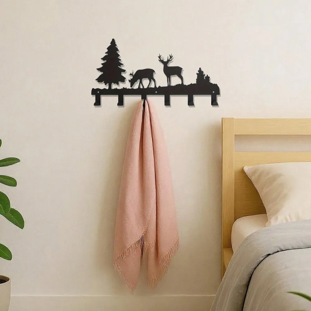 ตะขอแขวนผนังโลหะสีดำด้าน สไตล์มินิมอล แข็งแรง ทนทาน ป้องกันสนิม สำหรับแขวนหมวก กระเป๋า ผ้าเช็ดตัว ดีไซน์ติดผนัง เหมาะสำหรับห้องครัว