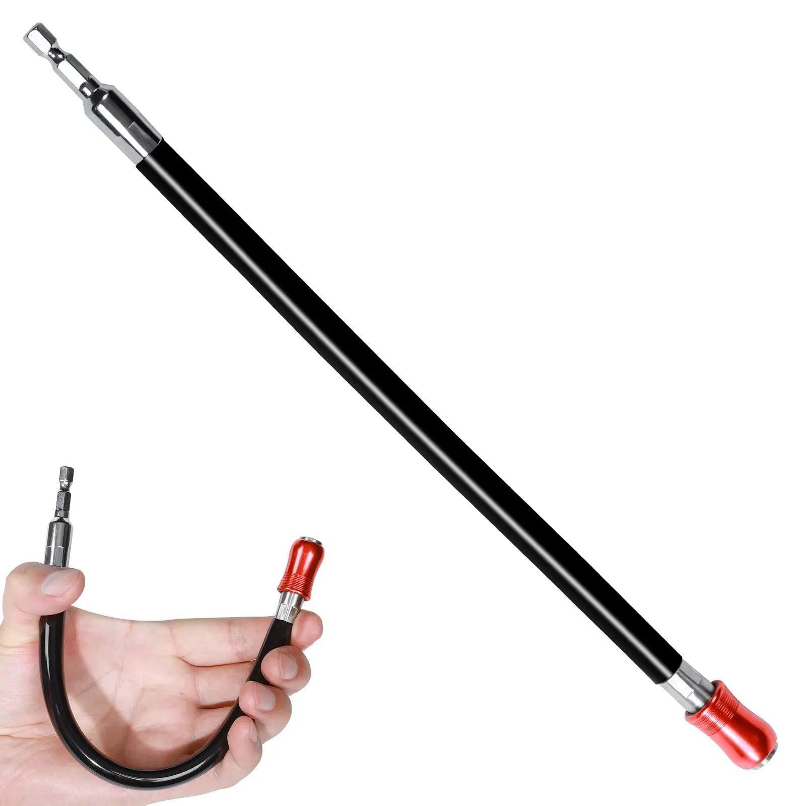 Geinxurn Flexible Hex Bit Extension Holder Quick Change, Motorcycle Repair Tools&Suitable for Motorcycle Maintenance