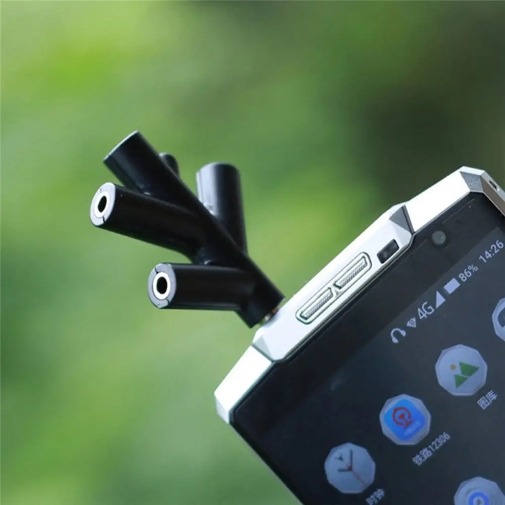 Universal Headphone Multi Audio Aux 4 Way 3.5mm Earphone Adapter Port