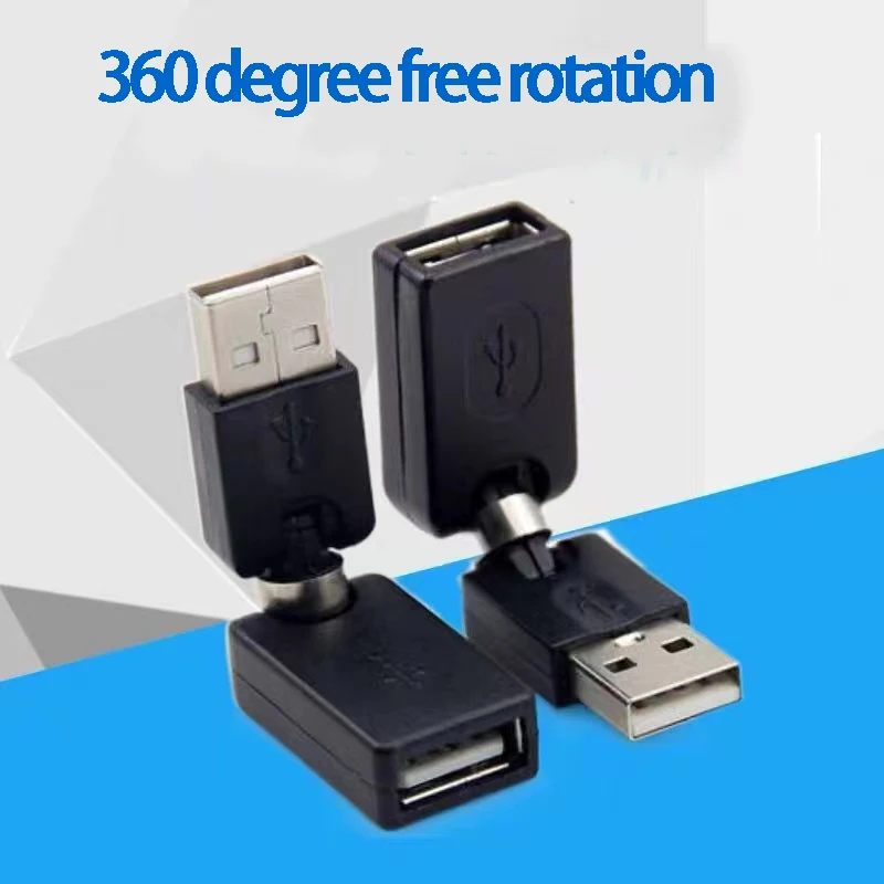 

USB Male to Female Adapter USB Male To Female Rotary Bending Interface 360 Degrees Free Rotation A Male To Female